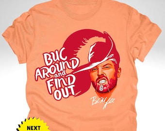 Baker Mayfield Shirt, Vintage Bucs Bucco Bruce, Tampa Bay Football, Buc Around and Find Out, Throwback Mascot shirt