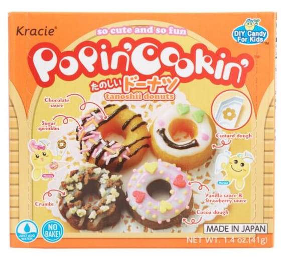 Popin' Cookin' DIY Candy for Kids Variety Kit (7 Pack) Tanoshii Hamburger,  Sushi, Ramen, Donuts, Waffle, Bento and Gummy Land