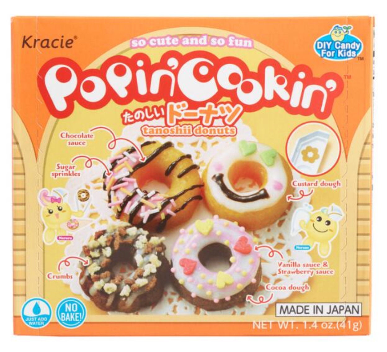 Kracie Popin Cookin DIY Candy Making Kit Tanoshii Bento, Ramen and Waffle,  Cakes, Sushi and Donuts, Hamburger, and Kawaii Gummy Land 