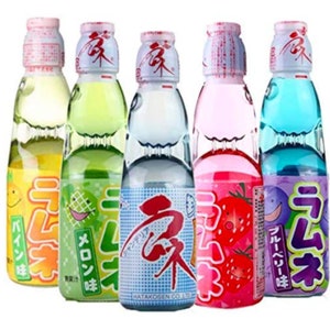 Ramune Japanese Soda Variety 6 Pack-Hata Bin-Iri Multiple Flavors-Japanese Drink