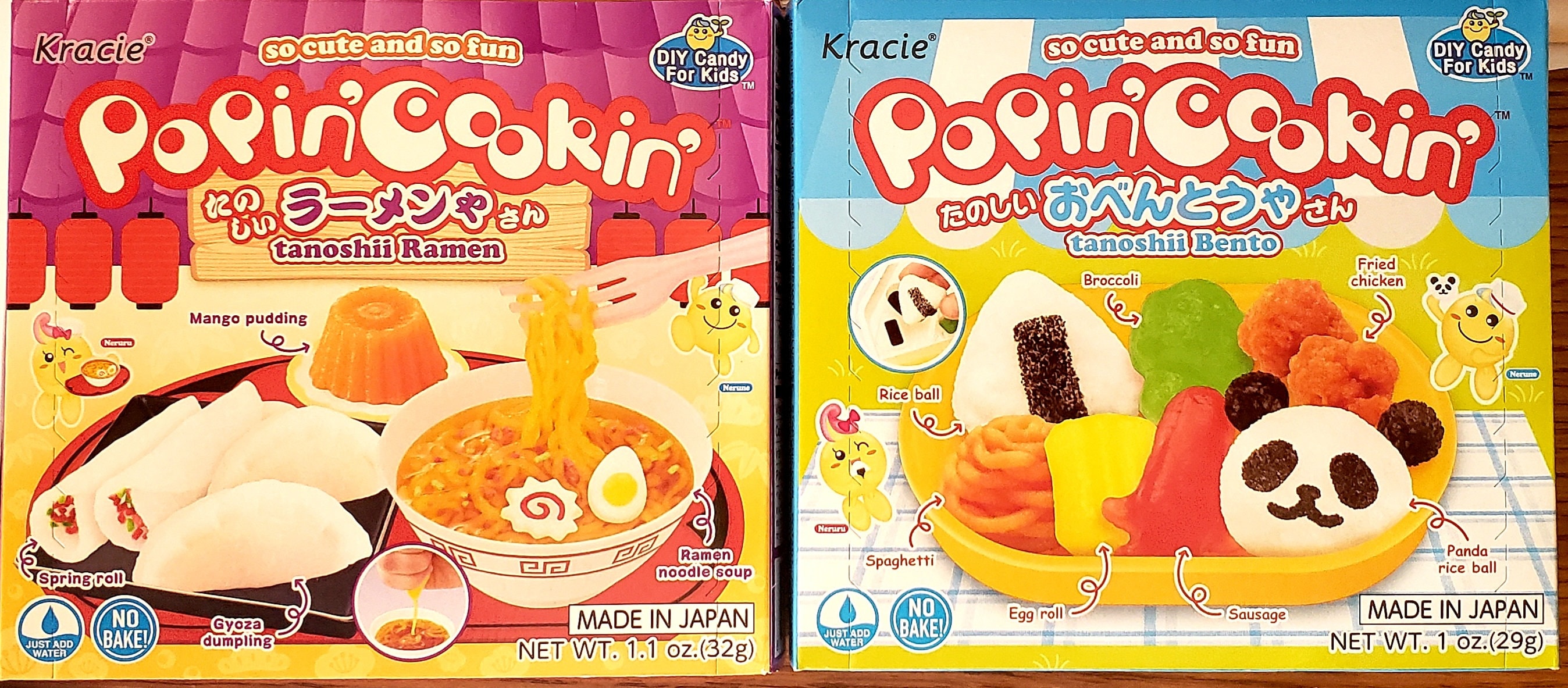 Kracie Popin' Cookin' DIY Candy Kit - Assorted Variety (Tanoshii Cakes,  Sushi, Hamburger, Donuts and Kawaii Gummy Land) 