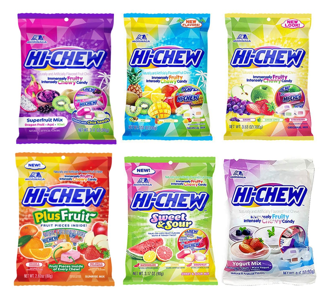 Hi-chew Bag Morinaga Fruit Chew Japanese Soft Chewy Candy - Etsy