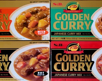 S&B Japanese Golden Curry Sauce Mix 7.8oz (220g) Choice of mild, medium, hot and xtra hot - Free Shipping!!