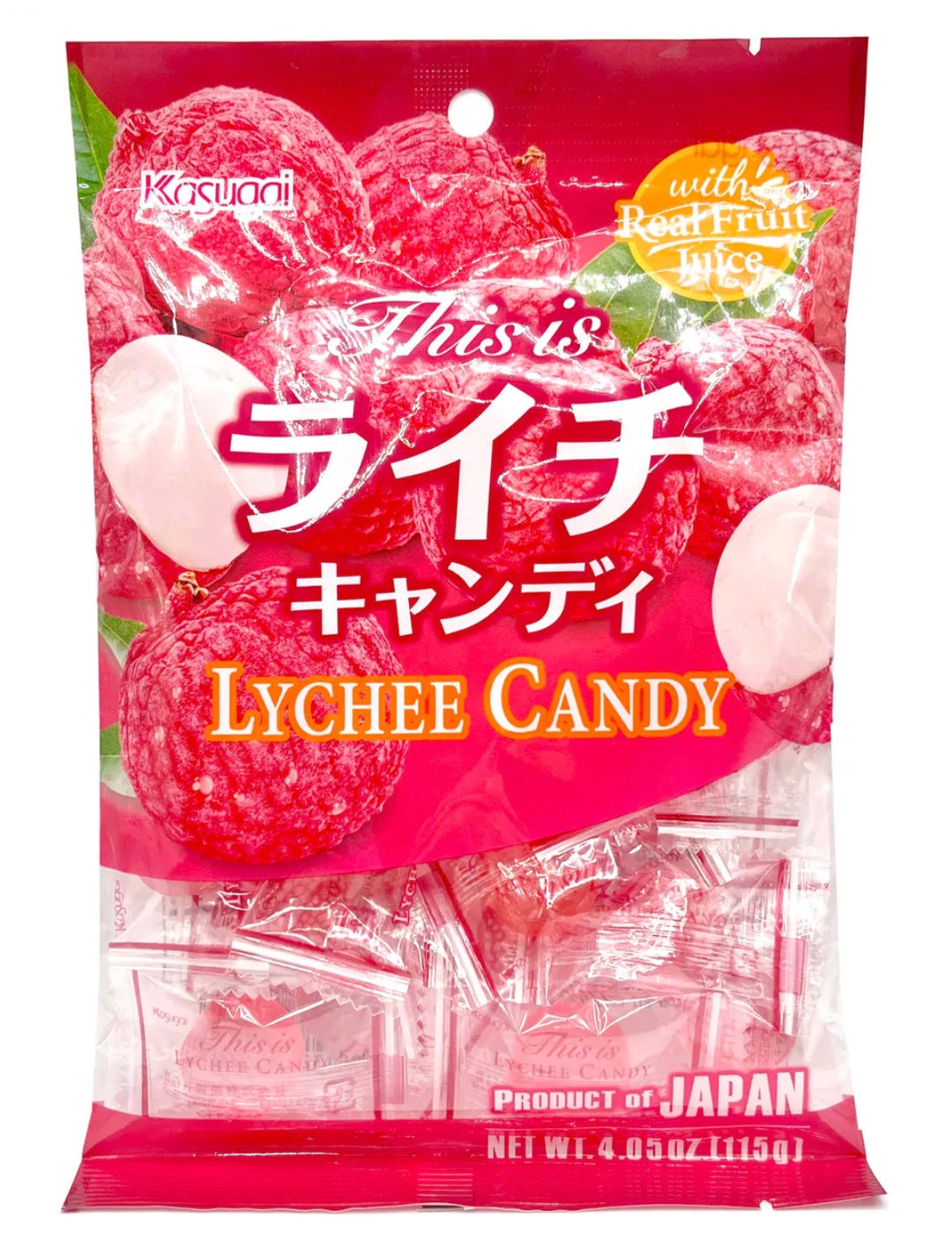 Kasugai Japanese Lychee Hard Candy Japan 4.05 Oz . Free Shipping Etsy