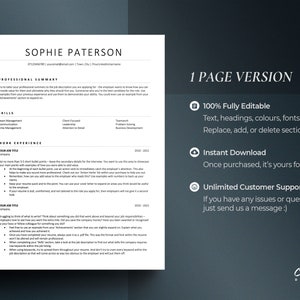 Classic ATS Optimized Resume Template Word, ATS Friendly CV Design ...