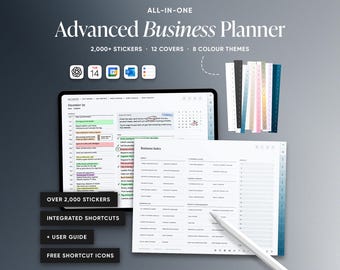 2026 Advanced Business Planner Digital Planner, Goodnotes Business Planner, iPad Planner, Entrepreneur Planner, Hyperlinked PDF Journal