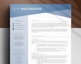 Kreative & moderne Lebenslauf Vorlage für Ms Word, Professionelle Saubere attraktive Bewerbungsvorlage Basic, Cv Template Professional, Cv Design Word