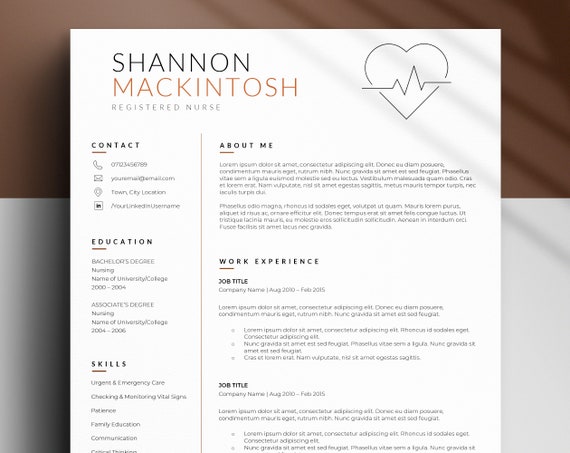 Nurse & Medical Resume, Nursing Doctors Resume for Ms Word, Registered Nurse Resume Template, Student Nurse Cv Template 2024, RN Resumes