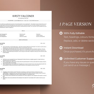 ATS Optimized Resume Template for Ms Word, Modern CV Template Medical Job Roles, Professional Resume Template, Minimalistic Simple Design image 2