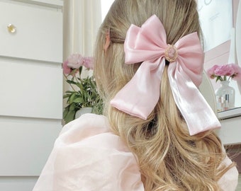 Princess dream hair bow/ dreamy / comes beautifully gift wrapped / organza /handmade /fairy / best gift