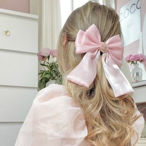 Princess dream hair bow/ dreamy / comes beautifully gift wrapped / organza /handmade /fairy / best gift zdjęcie 1