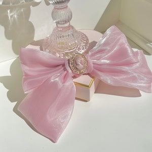 Princess organza bow/ handmade/ fairytale/bestgift/cute/high quality