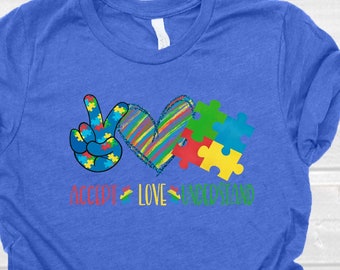 Autism Aware shirt, Autism Shirt, Accept Love Understand Shirt, Autism Acceptance Shirt,  Autism Month Tees, SPED Gift, Autism Mom Tee