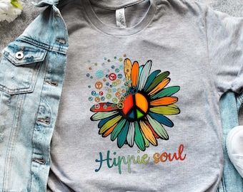 Hippie Shirt, Hippie Soul Shirt, Peace Shirt, Hippie Life Outfit, Camping Shirt, Free Soul Shirt, Camper Shirt