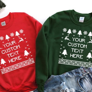 Custom christmas sweaters canada store