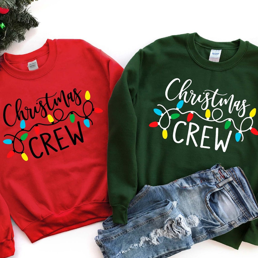 Christmas Crew Sweatshirt, Christmas Sweatshirts , Couple Christmas Sweatshirts, Funny Sweatshirts, Christmas Squad Sweaters Teeplaza Design