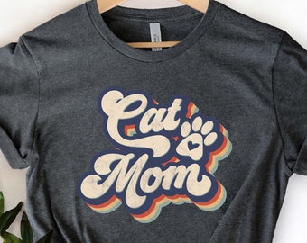 Retro Cat Mom Shirt, Retro Cat Mama Shirt, Cat Mom Gift, Cat Mom Tshirt, Cat Lover Shirt, Gift For Cat Mom, Cat mama Gift, Mom life Shirt