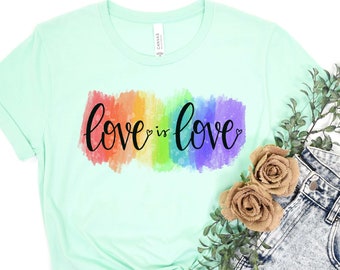 Love is Love Shirt, LGBQT Shirt, Mens Love is Love Shirt, LGBTQ Support Tees, Gay Pride Shirt, Lesbian Gay Shirt, Women Love is Love Tshirt