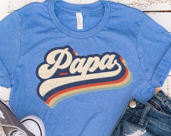 Papa Shirt, Retro Papa Shirt, Papa Tshirt, Funny Papa Shirt, Funny Dad Shirt, Grandpa Shirt, Retro dad Gift, Papa Gift, Funny dad Gift