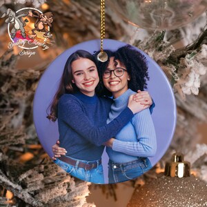 Custom Picture Ornament, Christmas Photo Ornaments, Personalized Photo Ornament, Couple Ornament, Family Photo Ornaments, Xmas Gifts For Mom