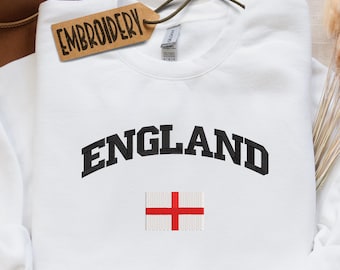 Sudadera con capucha bordada, Sudadera de Inglaterra, Sudadera del Mundial 2026, Top clásico del orgullo británico, Sudadera con capucha de la bandera de Inglaterra, Sudadera con capucha patriótica