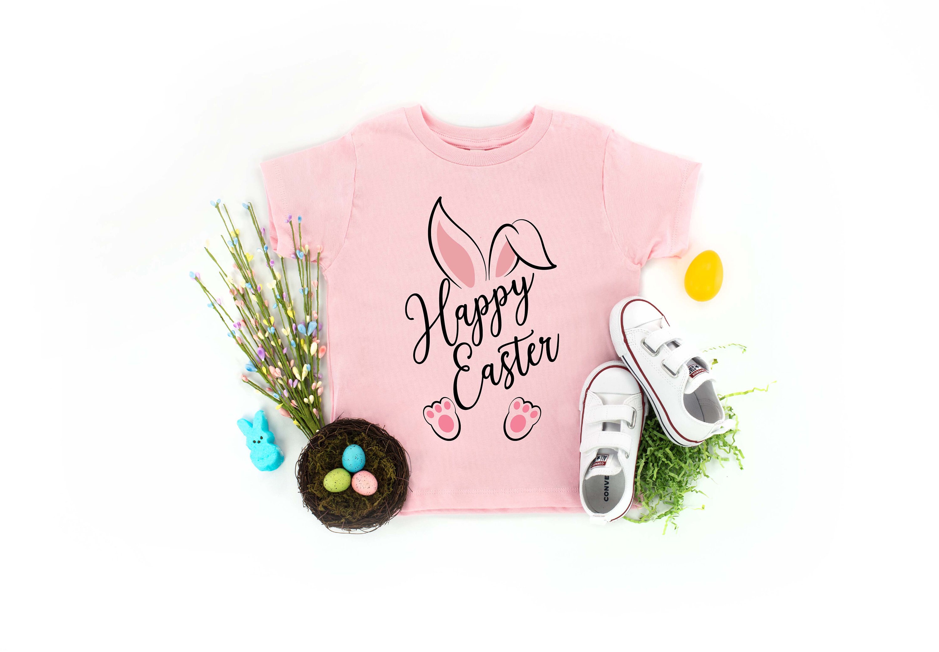 Happy Easter Shirt Bunny Shirt Cute Easter Shirt Toddler | Etsy