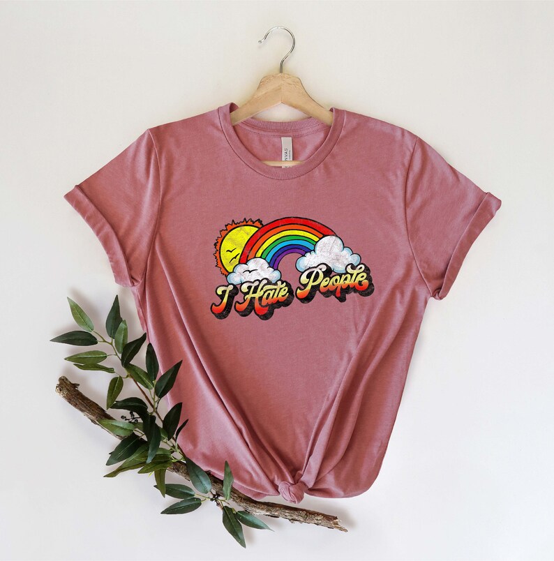 I Hate People Shirt, Introvert Shirt, Pride Shirt, Rainbow Shirt , Sarcastic Shirt , Vocation Shirt , Ew People Shirt image 2