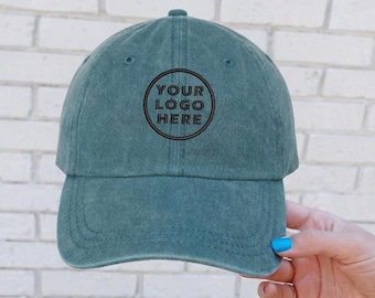 Custom Embroidered Hat, Custom Logo/Text Hat, Unisex Personalized Hat, Small Business Merch, Custom Design Hat, Custom Baseball Cap