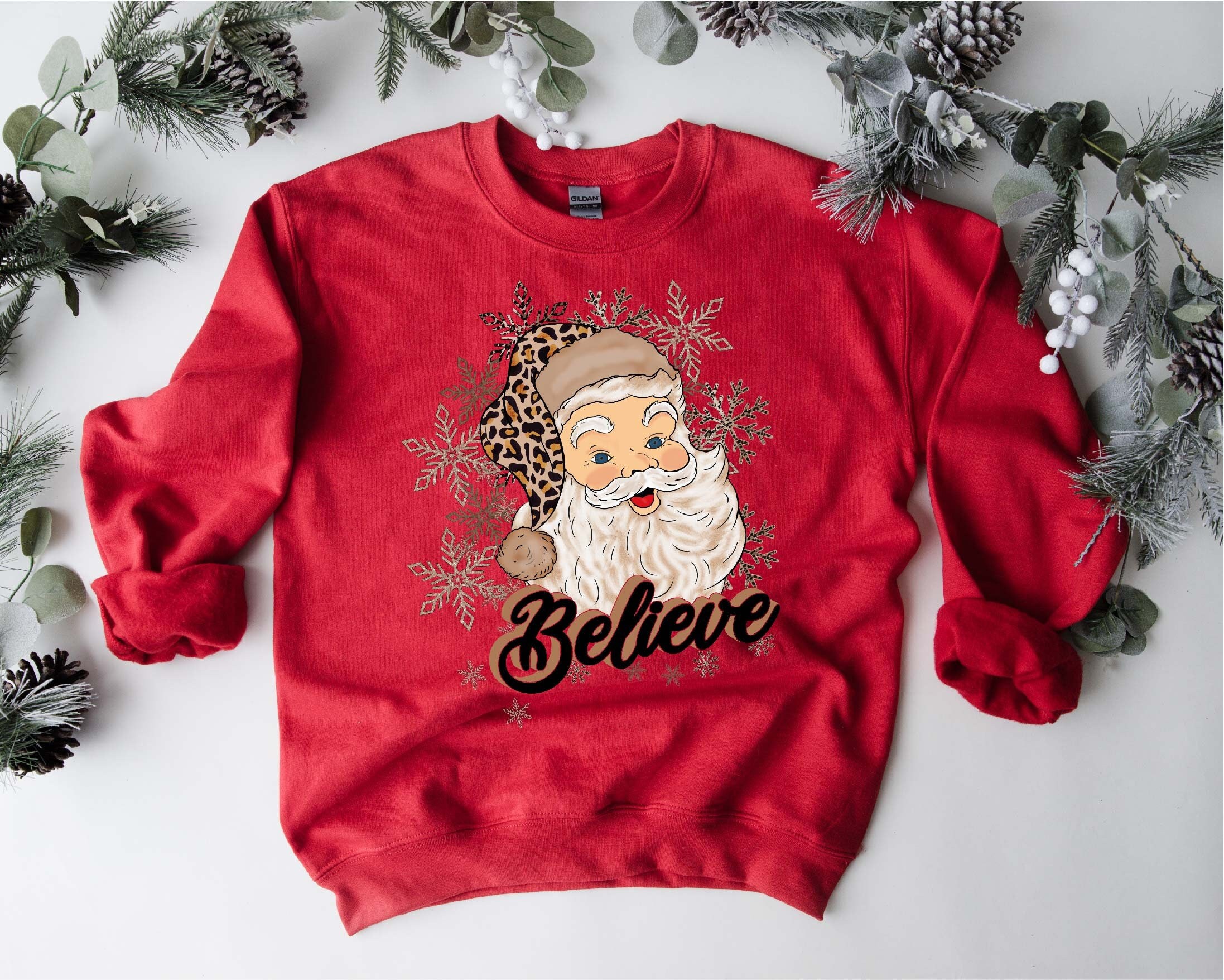 believe santa sweatshirt
