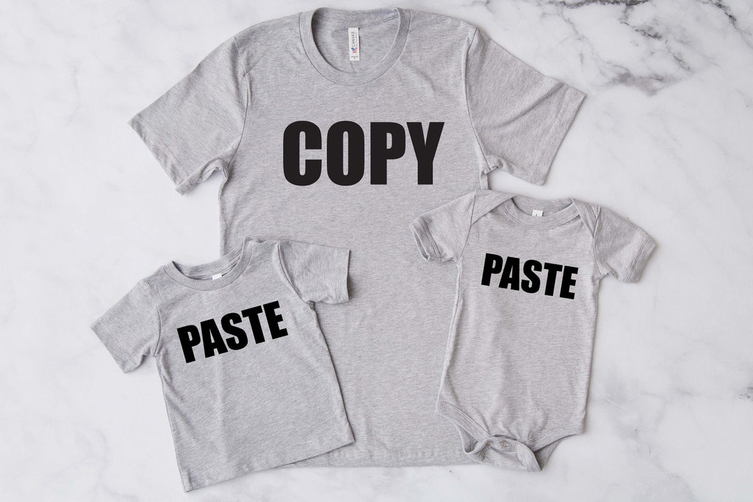 Copy Paste Shirt, Dad and Baby Matching Shirts, Matching Father Baby ...