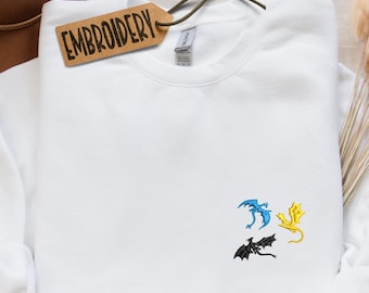 Embroidered Hoodie, Dragons Sweatshirt, Basgiath War College Hoodie, Bookish Gift Idea Hoodie, Romantasy Lovers Hoodie, Unisex Sweatshirt