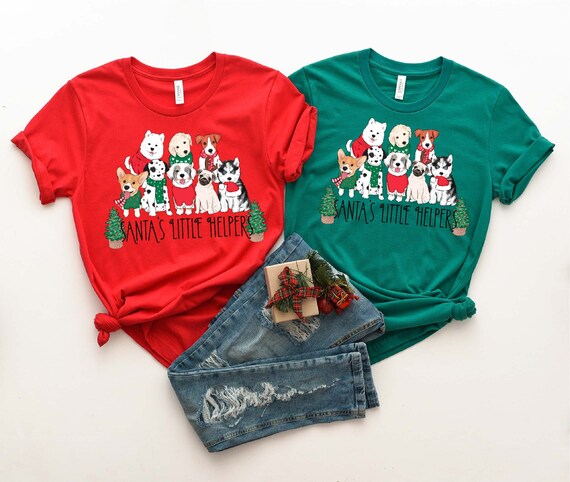 Cute Santa Puppy Dog In A Paw For Dog Mom Christmas Gift T-Shirt Cute Santa Puppy Dog In A Paw For Dog Mom Christmas Gift T-Shirt