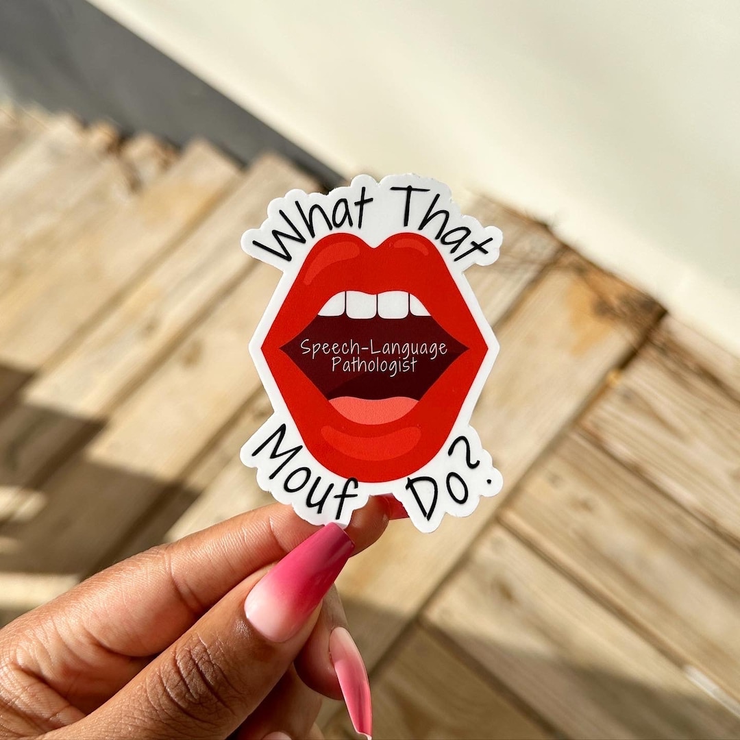 Slp Sticker Silly What That Mouf Do SLP Sticker (111), SLP Sticker, Funny Slp Sticker ...