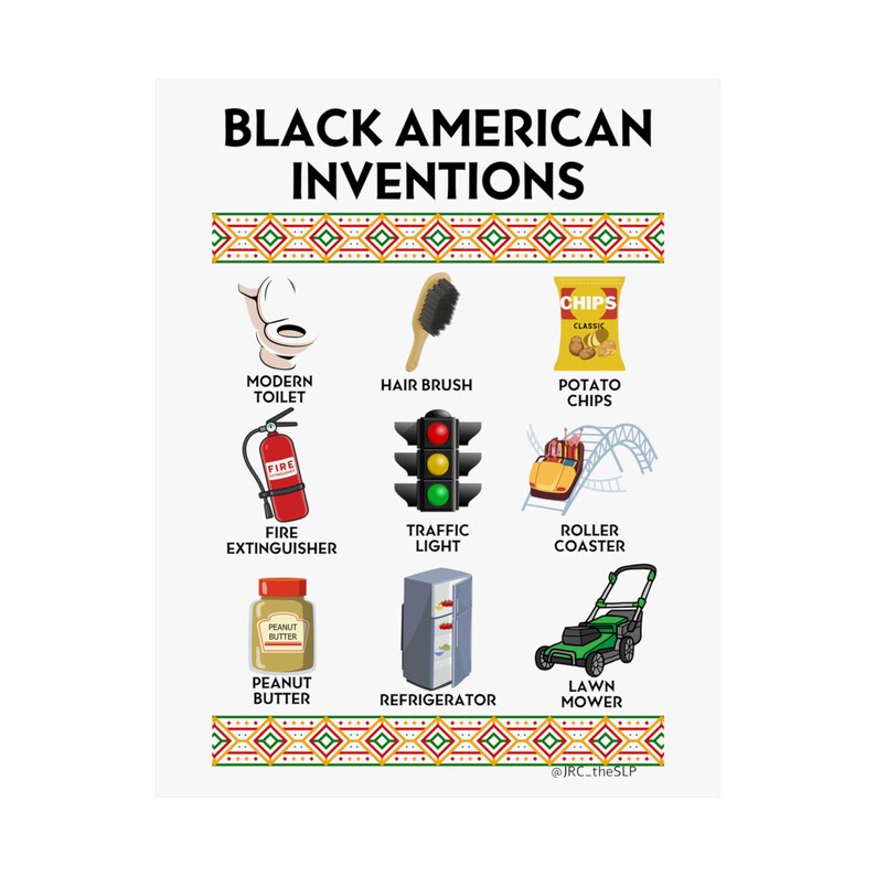 Black American Inventions Premium Matte Poster image 9