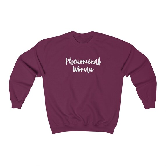 Phenomenal Woman Unisex Heavy Blend Crewneck Sweatshirt Women s Empowerment Gifts for Her Maya Angelou Etsy