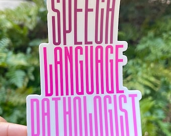Speech Language Pathologist Sticker (16), SLP sticker, speech pathologist, slp laptop sticker