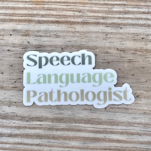 Green Speech Language Pathologist Sticker (103), SLP Sticker, Speech Sticker, SLP gift