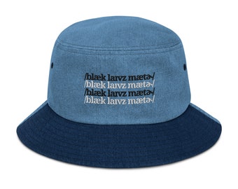 IPA BLM Denim Bucket Hat - Etsy
