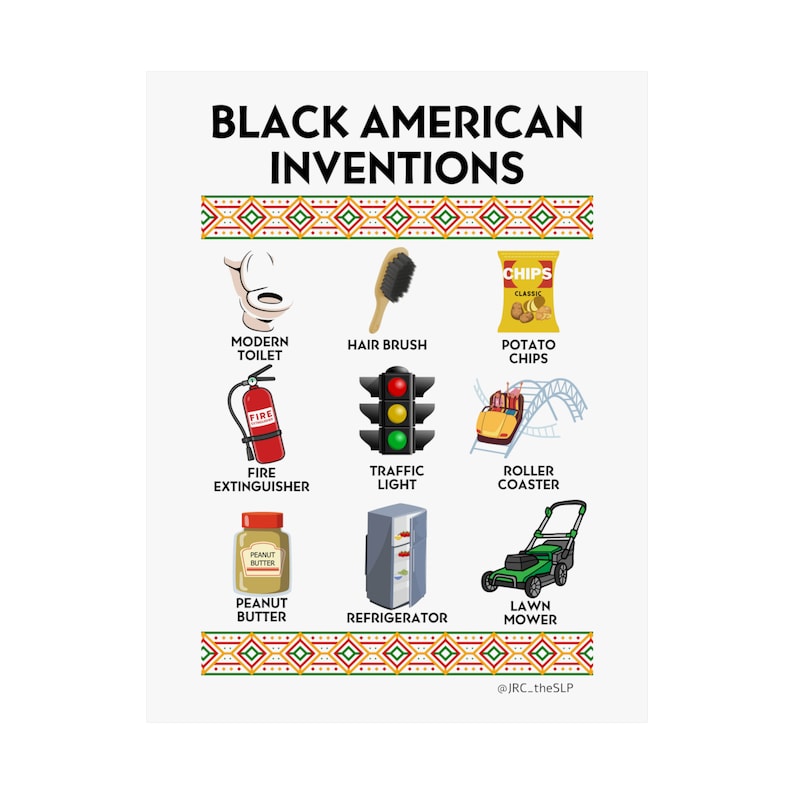 Black American Inventions Premium Matte Poster image 6