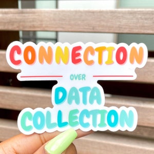 Verbindung über Datensammlung (38), slp Sticker, Laptop Aufkleber, Erzieher Sticker,