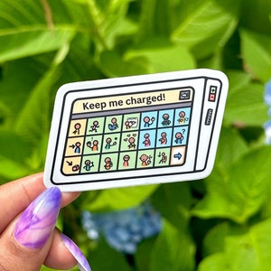 Houd me opgeladen, AAC-apparaatsticker, SLP-sticker, logopedist, AAC, versneld, autisme, aba-therapie, logopedie, communicatie