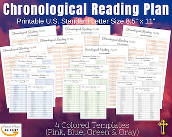 Blue Letter Bible Chronological Reading Plan - Etsy