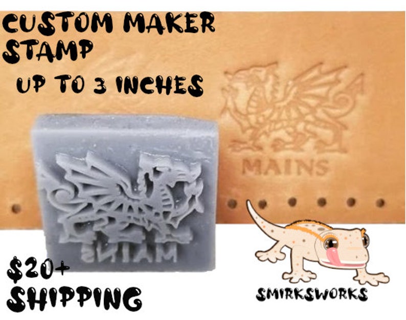 Custom Maker Stamp Leather Stamp Custom Embossing Etsy