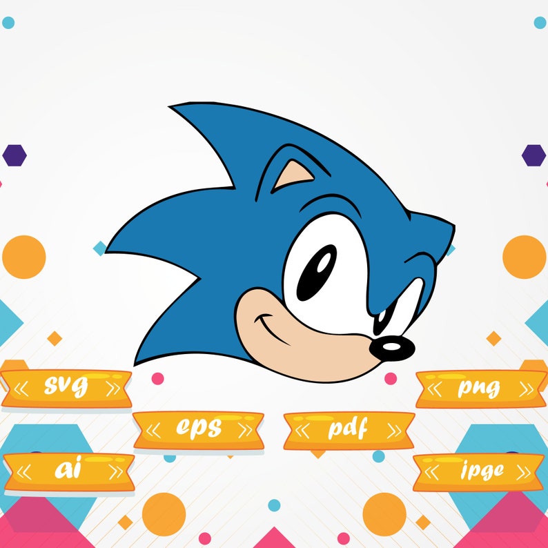 Download Sonic The HedgehogSVGcut files silhouette Cricut instant ...