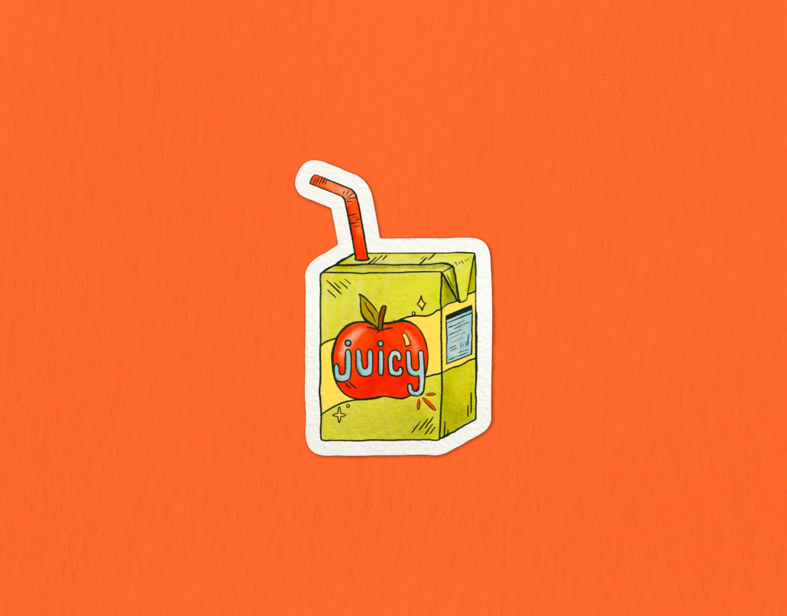 Juice Box Durable Vinyl Sticker - Etsy