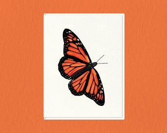 Monarch Butterfly | Illustrated Greeting Card | A2