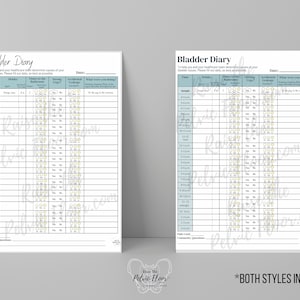 Bladder Diary Handout *DIGITAL DOWNLOAD* | Bladder Void Log Track | Patient flyer- tool for bladder leakage, irritants, timed voids
