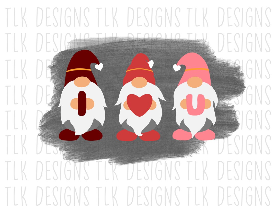 Valentines Gnomes Layered Svg and Png - Etsy