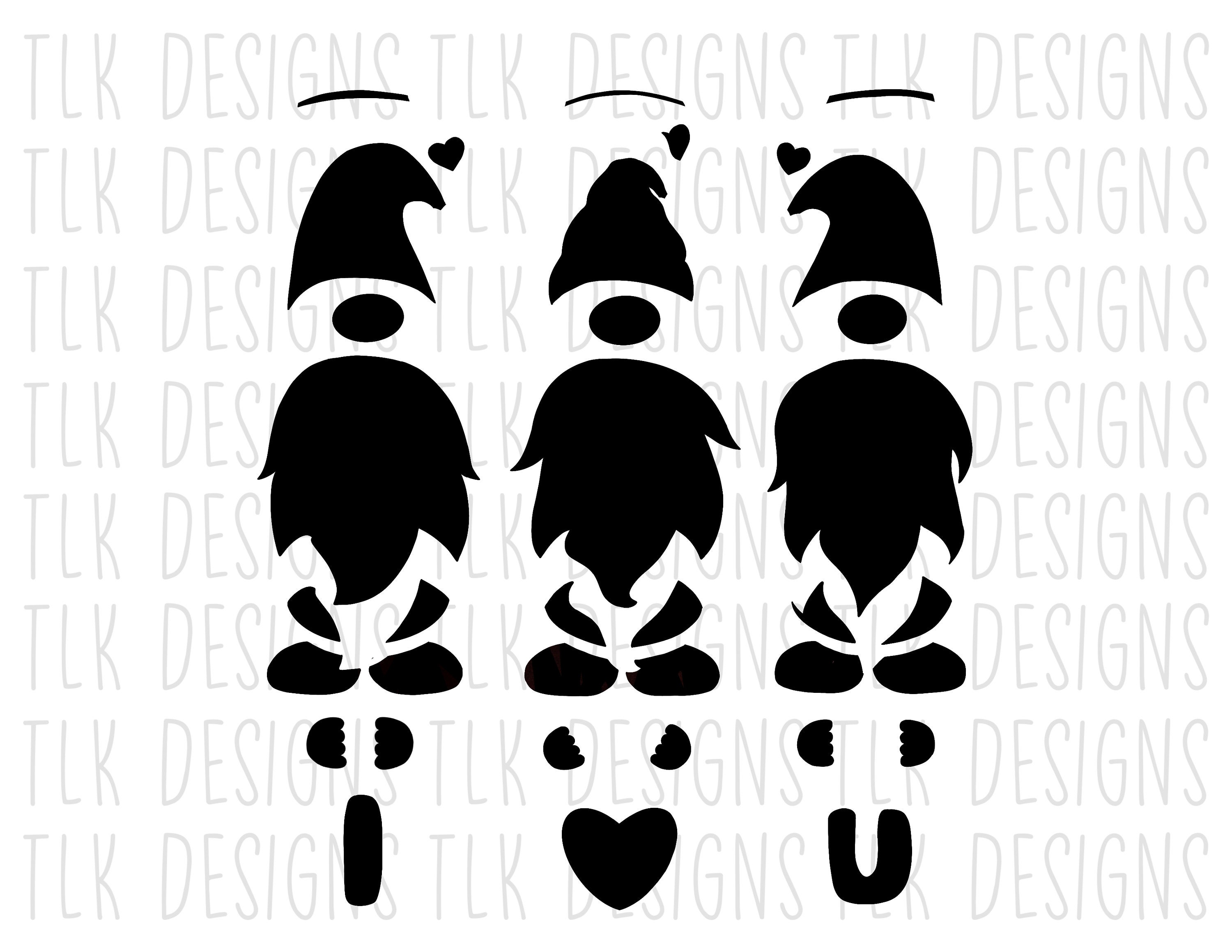 Valentines Gnomes Layered Svg and Png - Etsy