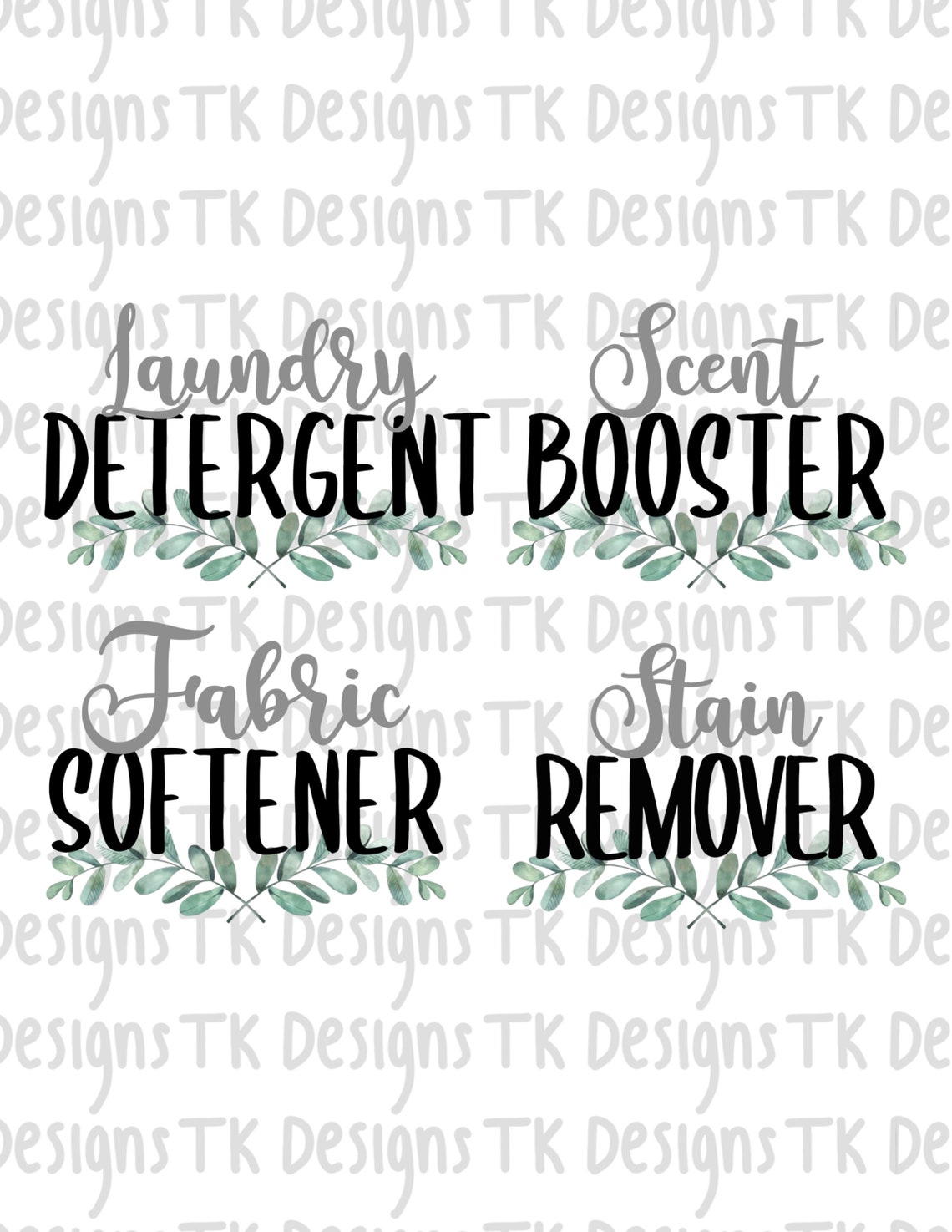 DIY Laundry Container Labels Png Etsy